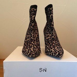 Animal Print Sock Bootie